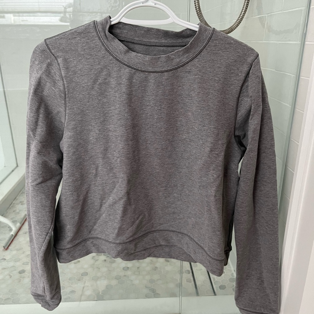 Simple Lululemon athletica Gray Crew Neck Sweater